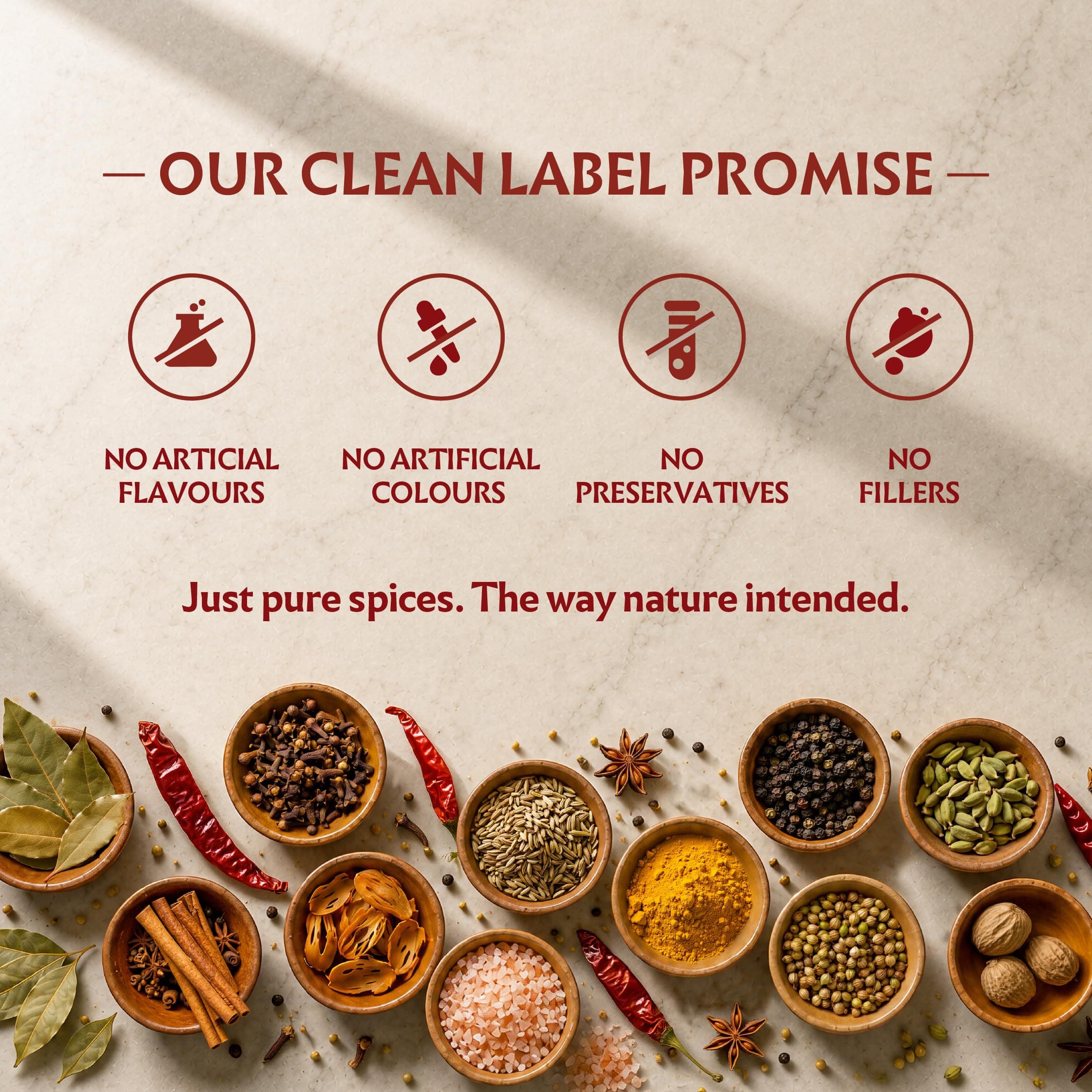 NativOrigins Kitchen King Masala Powder | Slow-Roasted & Traditionally Pounded | 21 Whole Spices | For Sabzi, Paneer & Everyday Gravies | No Additives | 100g — image 8