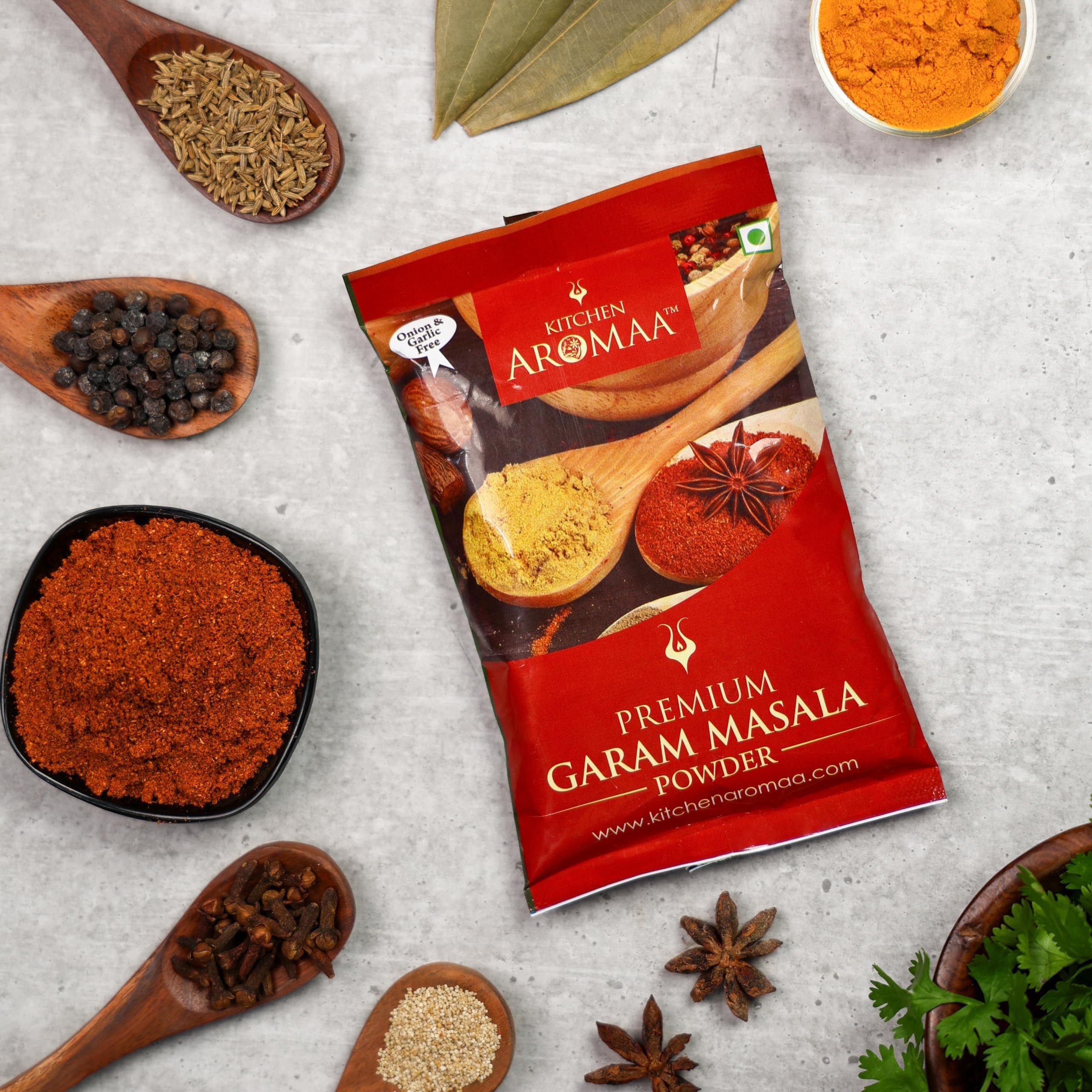 Kitchen Aromaa Garam Masala powder, No Onion - No Garlic, Jain Special Masala, 200 gm (Pack of 2) — image 5