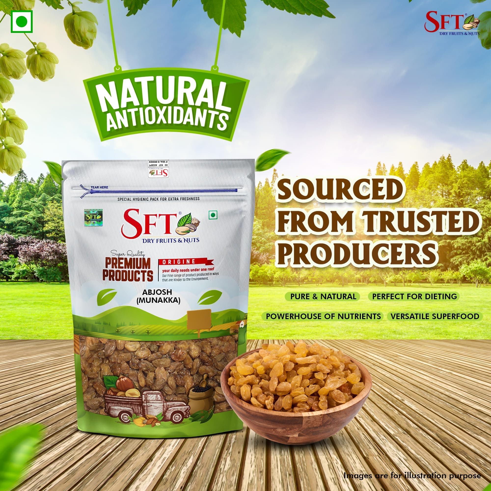 SFT Raisin with Seed (Munakka) Abjosh 1 Kg — image 7