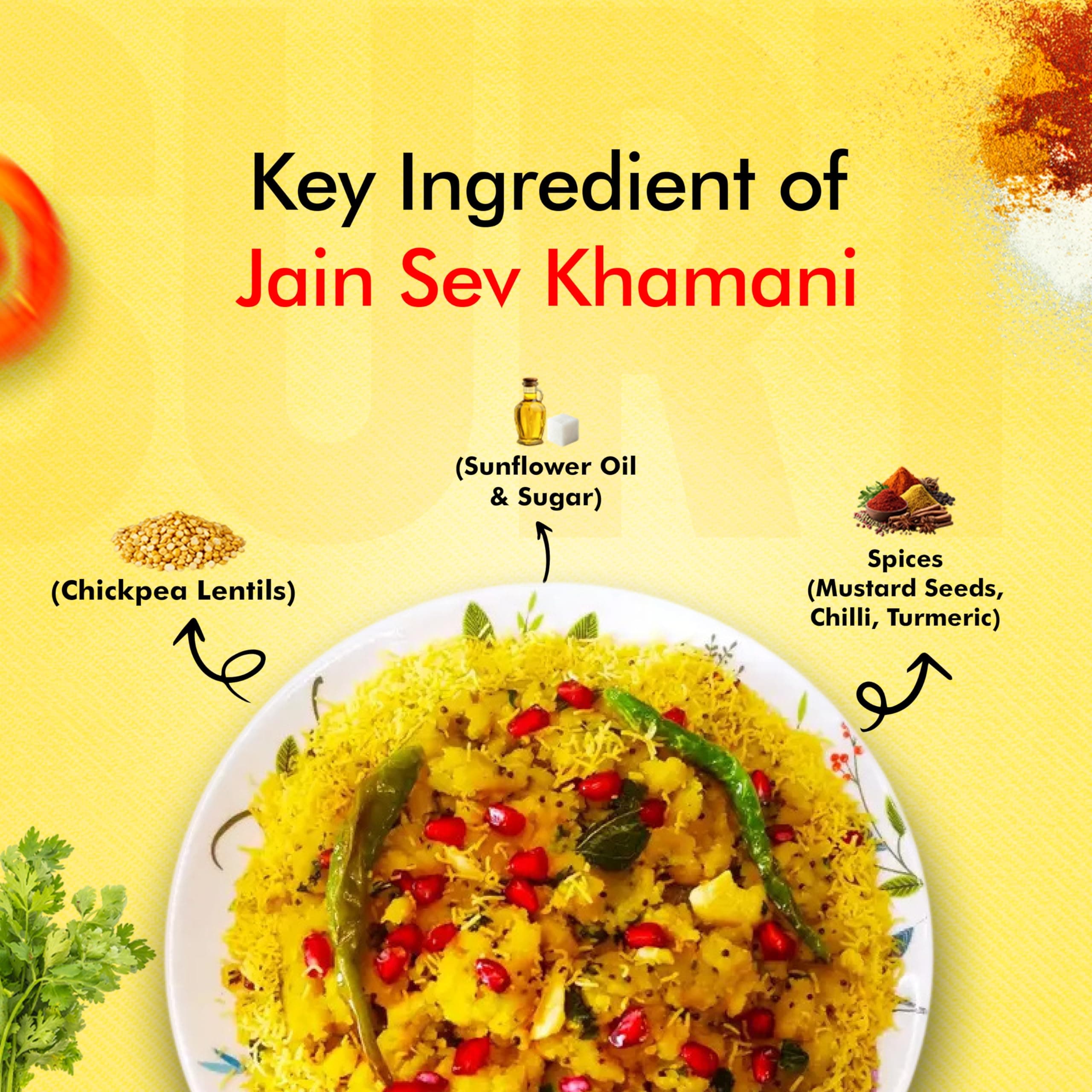 Surtiflavour Jain Khamani Ready To Eat Snack 200g Authentic Surti Style Instant Anytime Gujarati Snack No Artificial Colors Flavours (Pack of 2) — image 6