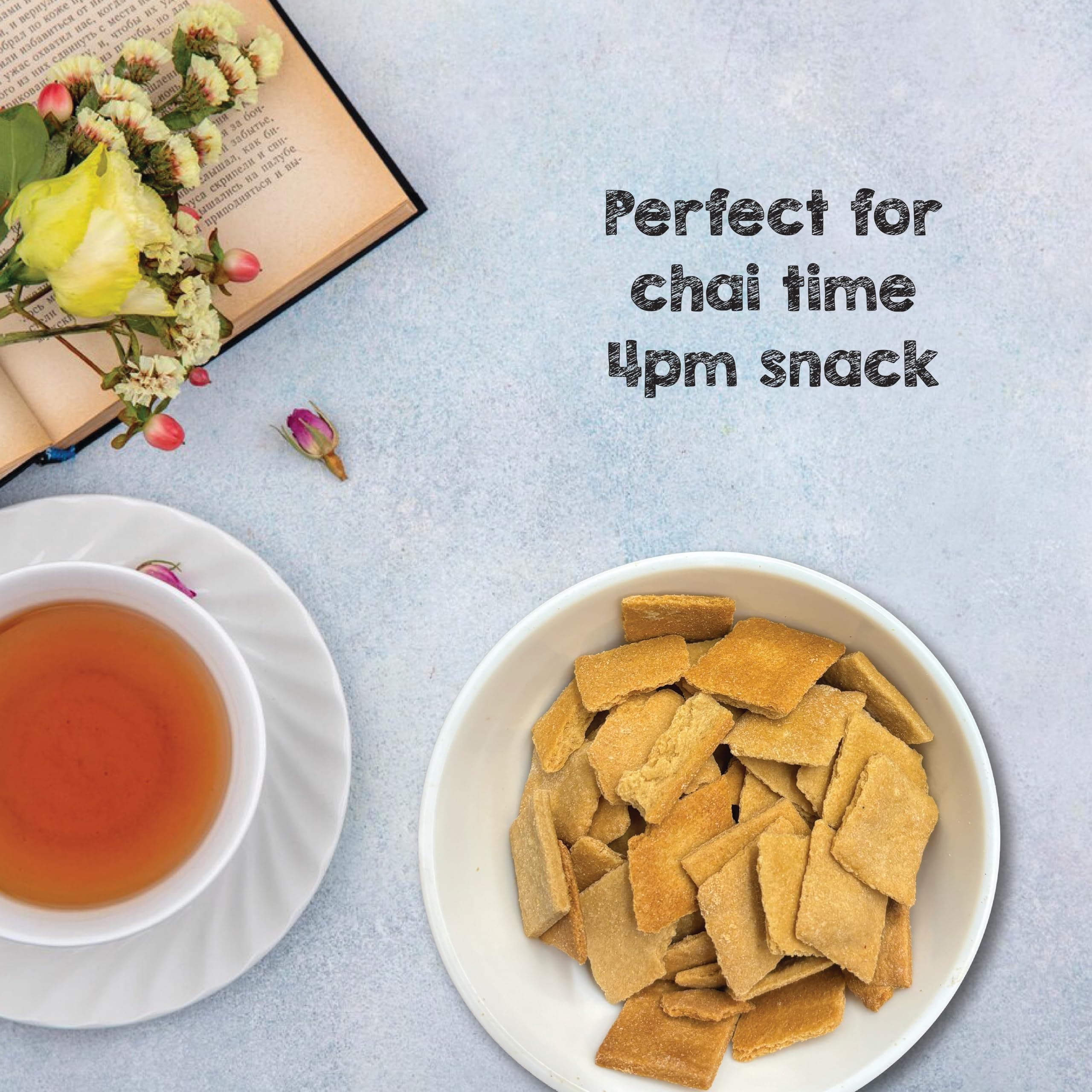 SelfCare By Suman Agarwal Baked Jaggery Crackers - 125g (Pack of 1) | Healthy | Sweet - Snacks - Namkeen - Grocery | Crunchy - Tea time Snacking | Travel & Jain Friendly | No Added Preservatives — image 6