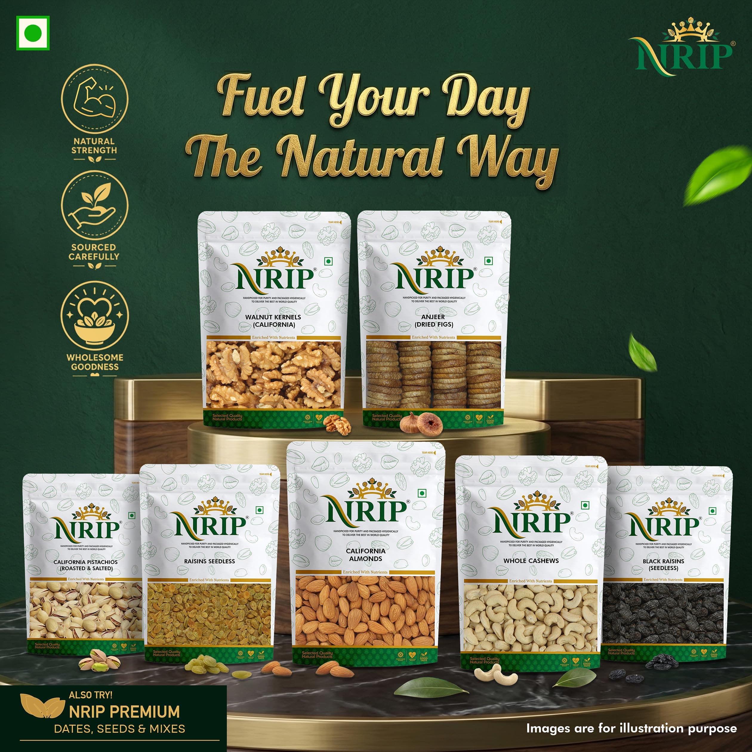 NRIP Premium Dried Afghani Anjeer 200g I Low in Fat | Dry Fruits in Fresh | Healthy Snacks I Rich Source of Vitamins Dietary Fiber | Dry Figs — image 7