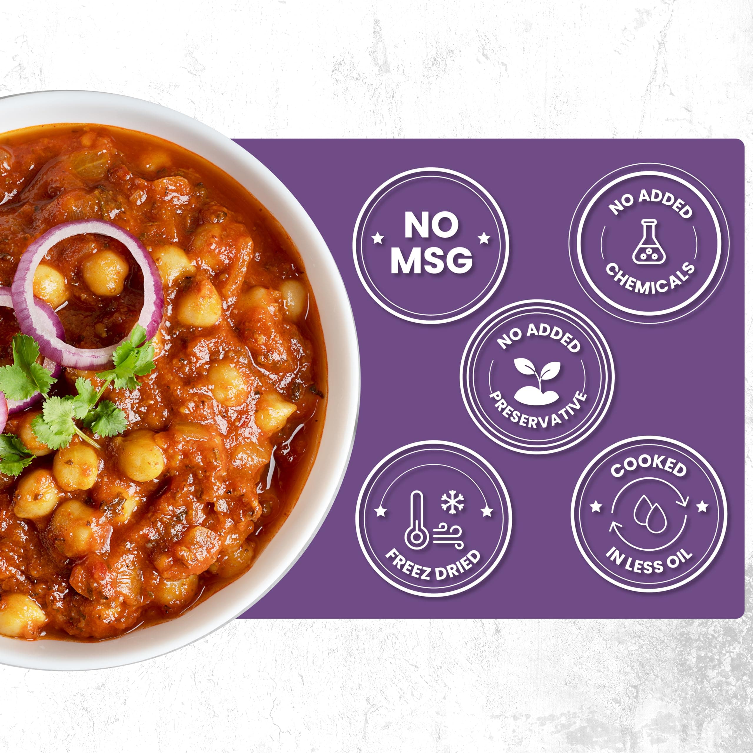 Chericious Ready to Eat Jain Chole | Freeze Dried-400 gm | No Onion No Garlic | Indian Street Food Style | Instant Heat & Eat Meal (Chole) — image 4