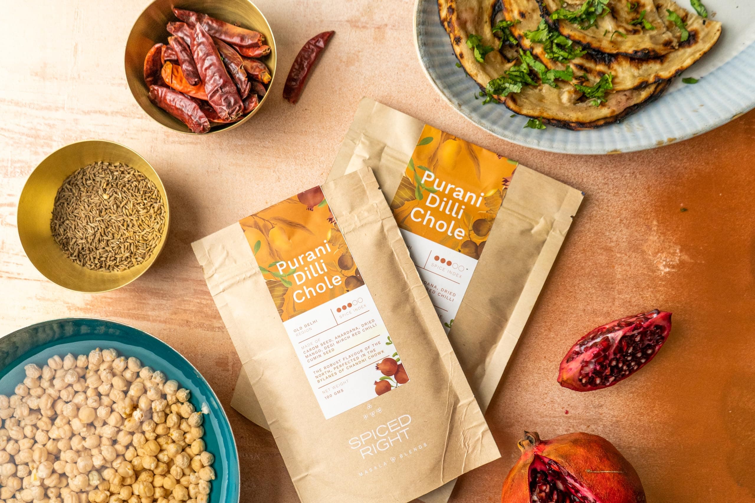 Spiced Right Purani Dilli Chana/Chole Masala Powder (200 Gm) Blended with Traditional Indian Spice & Flavors for an Authentic Taste | Best for Cooking Sabji, Chhole, Chana, & Chickpeas — image 5