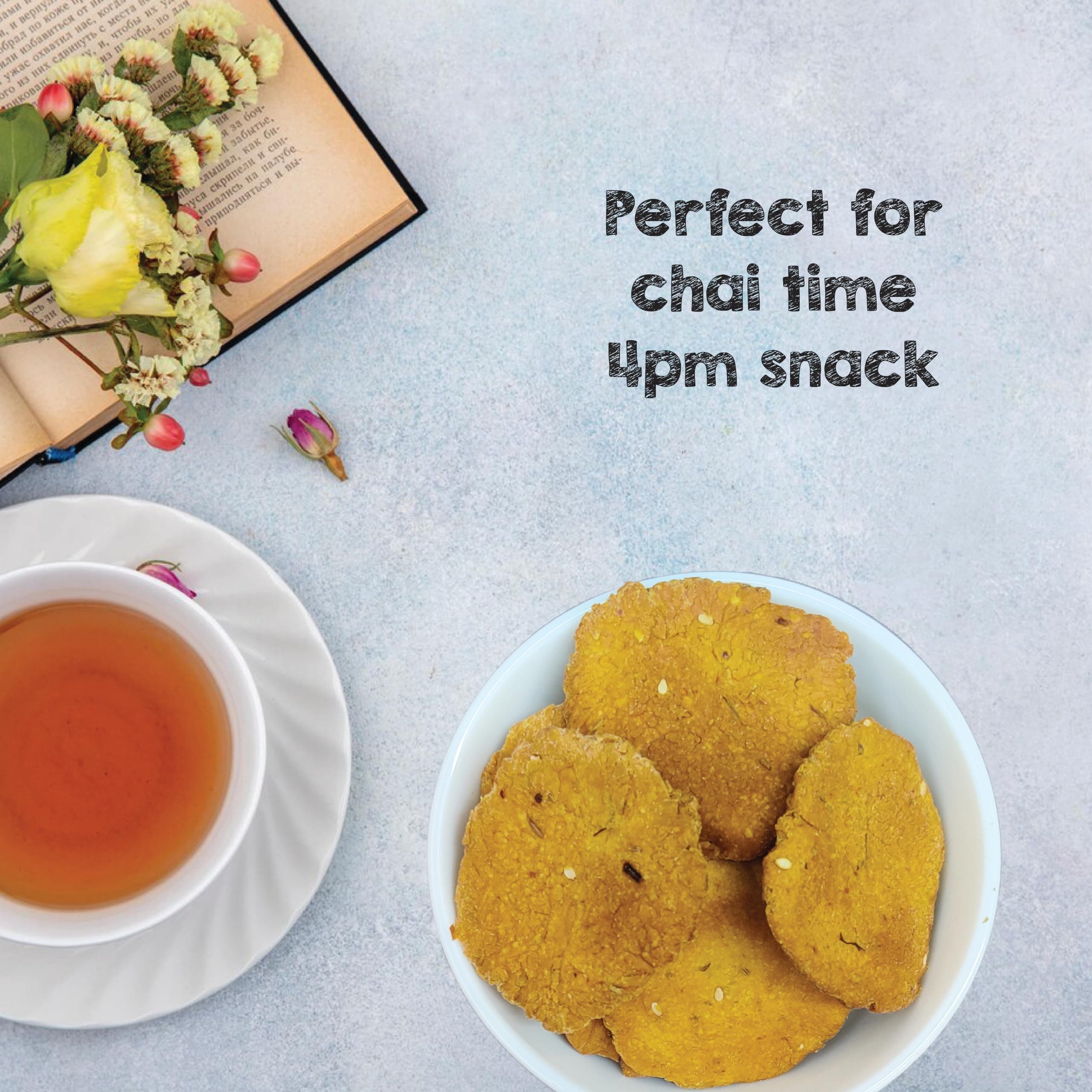 SelfCare By Suman Agarwal Whole Wheat Mathri - Methi Pack of 1 125g | Fiber-rich | Savoury - Snacks - Namkeen - Grocery | Spicy Crunchy & Chatpata - Tea time Snacking | Diabetic Jain & Travel Friendly — image 6