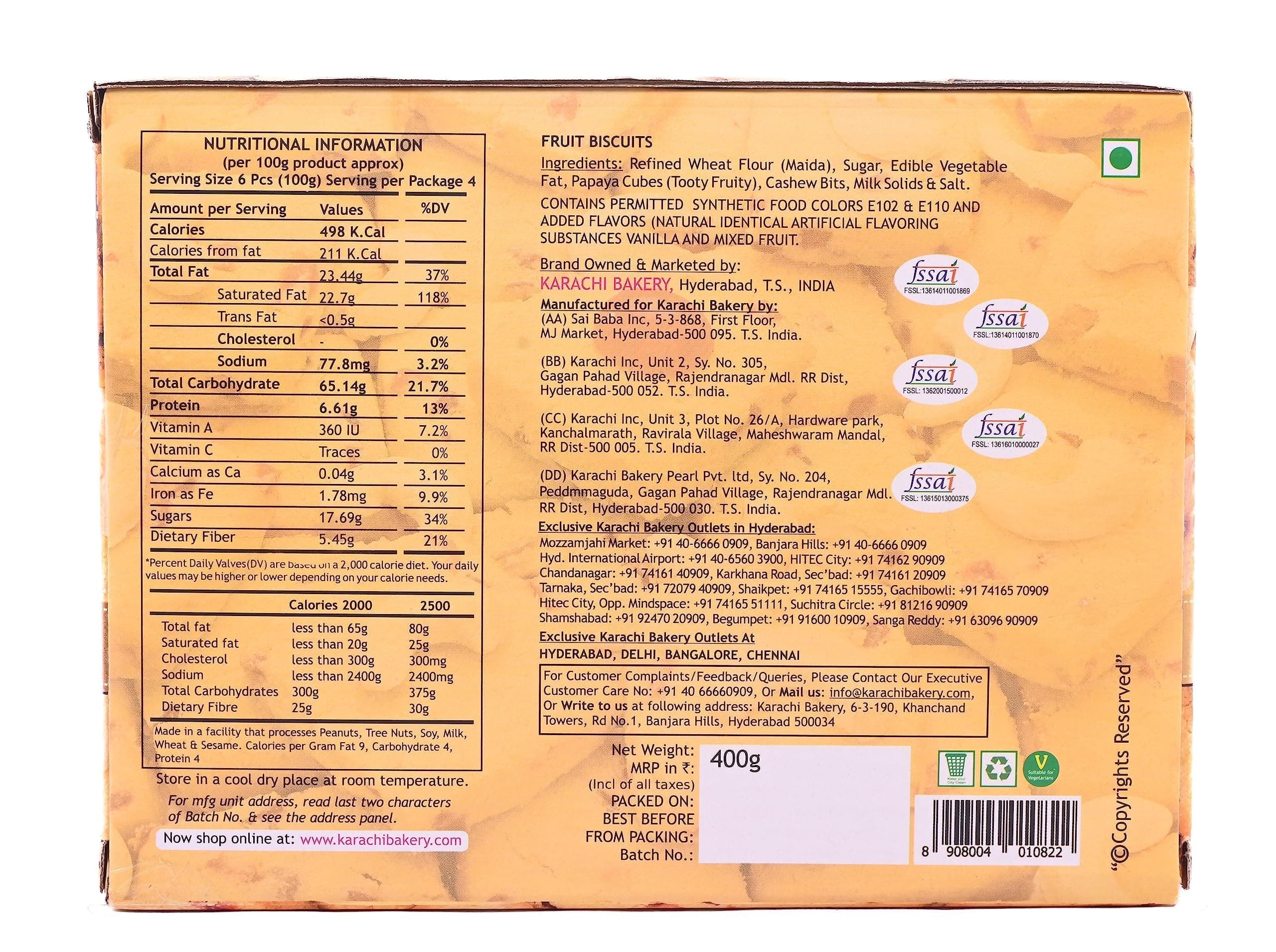 Karachi Fruit Biscuit - Premium, 400 g — image 4