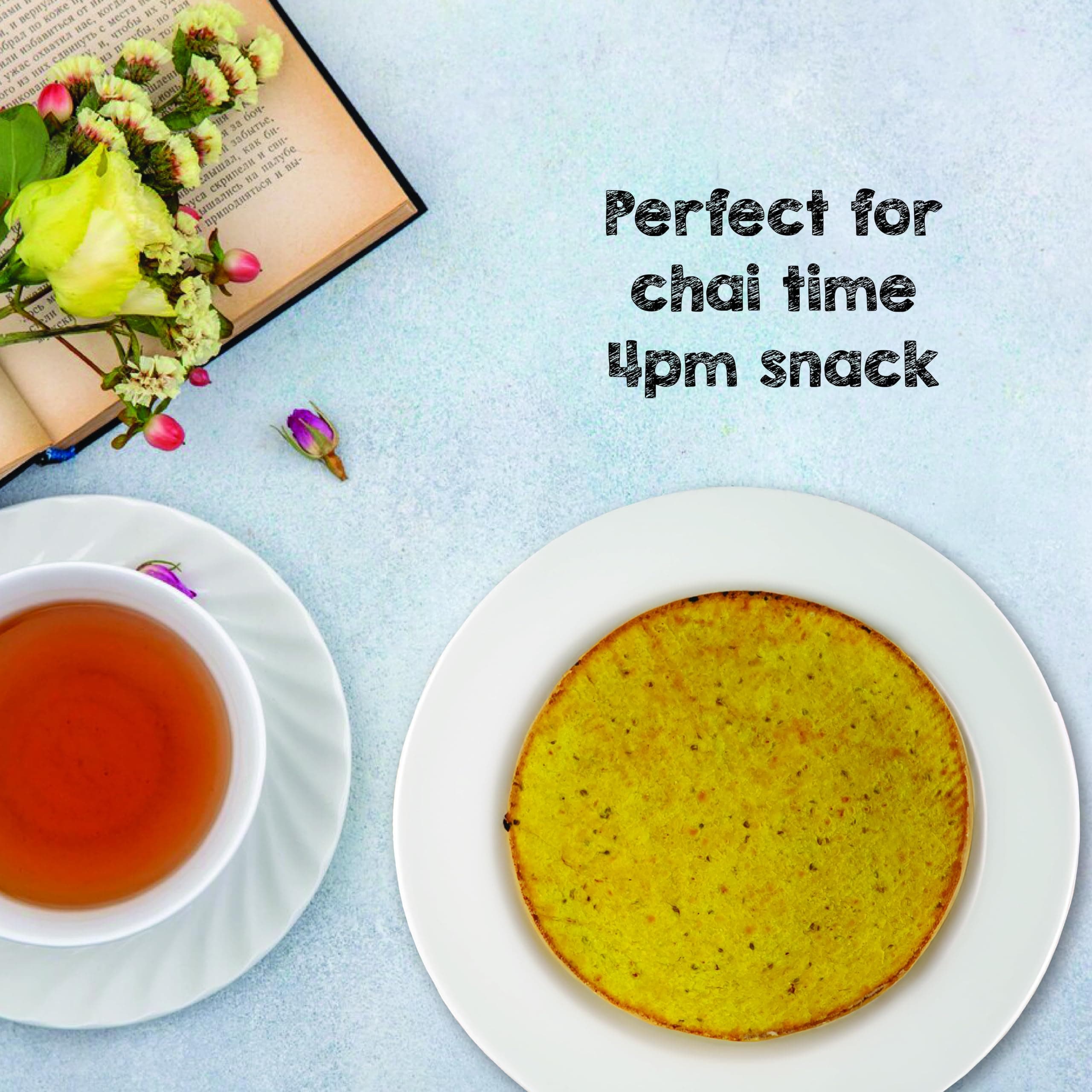 SelfCare By Suman Agarwal Ajwain Moong Dal Khakhra Pack of 1 250g | Roasted-Healthy-Snacks-Crackers-Namkeen-Grocery | Crispy & Chatpata - Tae time - Eat with Dip | Gluten Free - Jain & Travel Friendly — image 6
