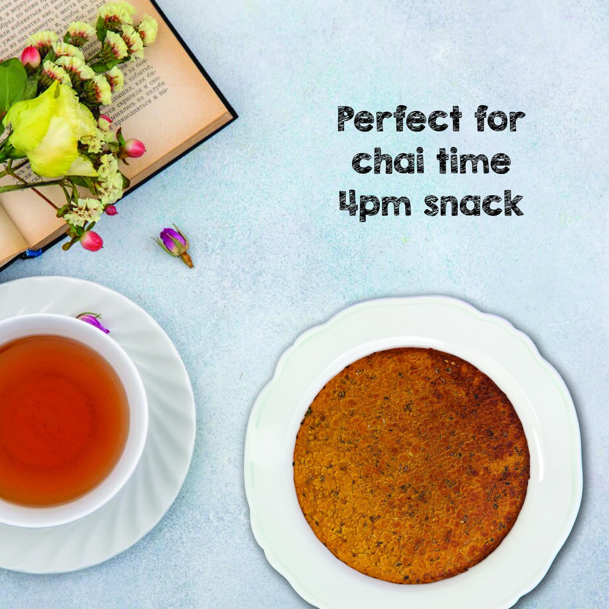 SelfCare By Suman Agarwal Sweet & Spicy Khichdi Khakhra Pack of 1 250g | Roasted-Healthy-Snacks-Crackers-Namkeen-Grocery | Crispy & Chatpata - Tae time - Eat with Dip | Jain & Travel Friendly — image 6