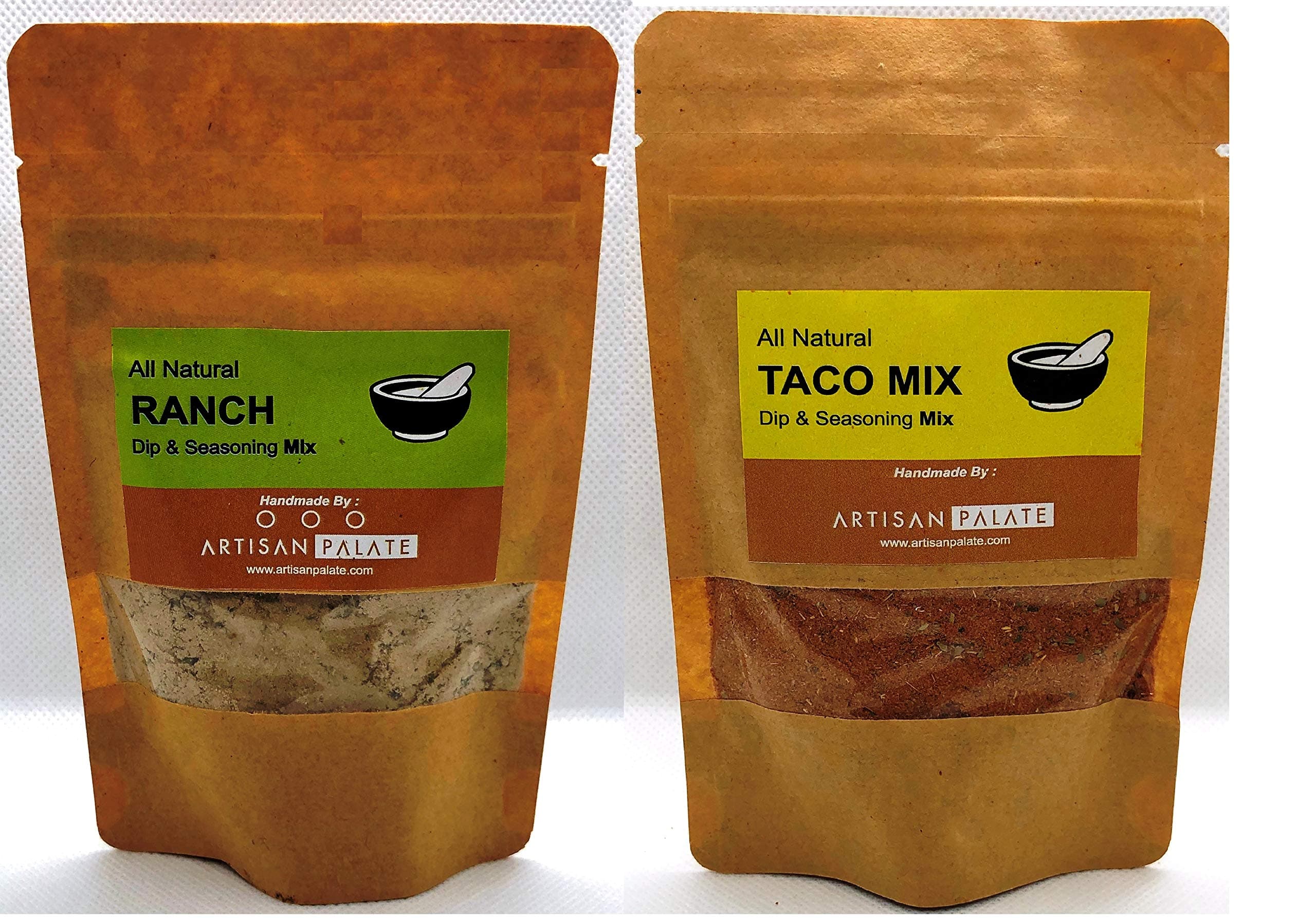 Artisan Palate - All Natural Ranch & Taco Mix Combo Pack of 55 Grams Each — image 2