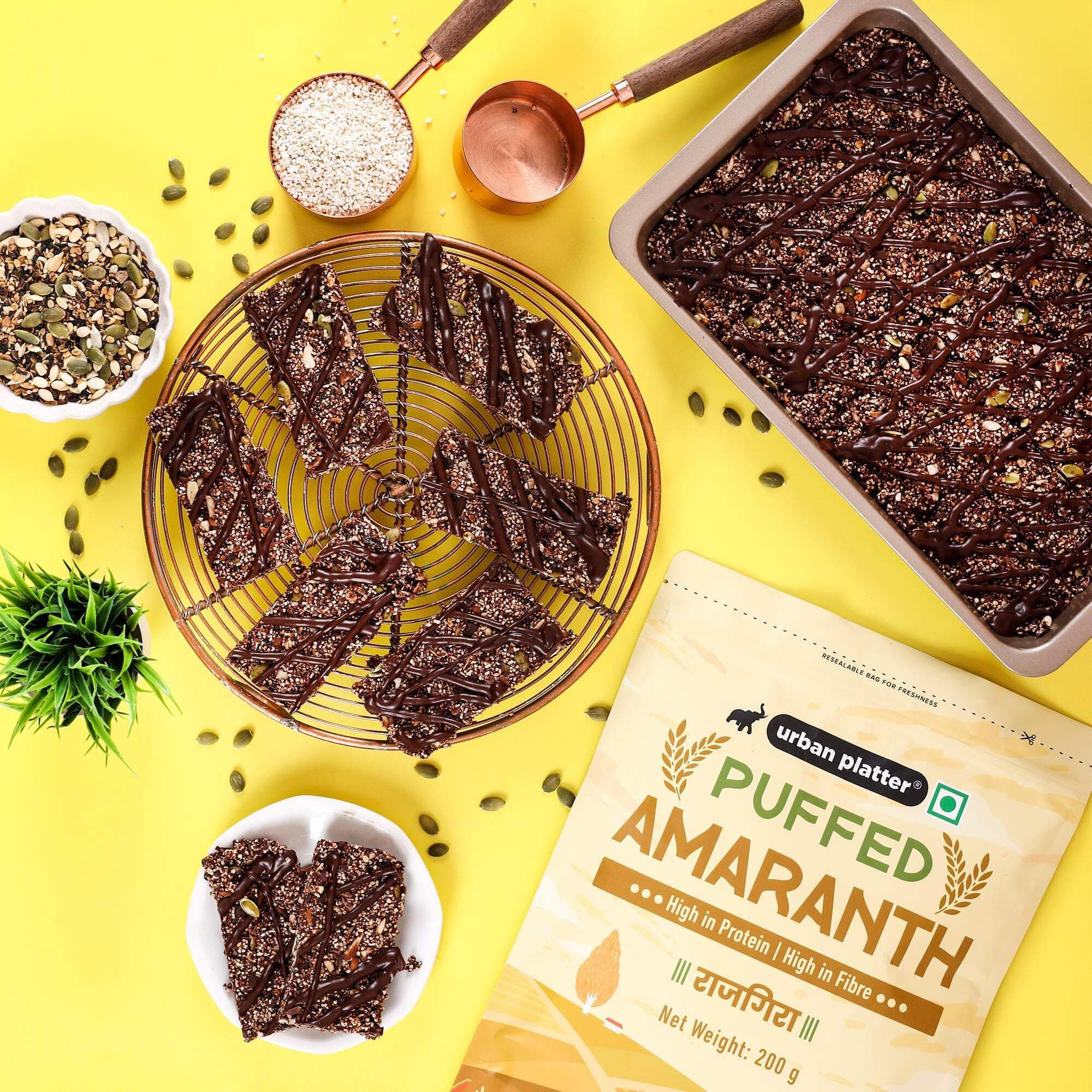 Urban Platter Puffed Amaranth, 200g (Rajgira | High in Protein & Fibre | Healthy Puffed Snack | Gluten-Free) — image 5