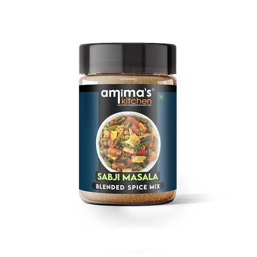 Amima's Kitchen Sabji Masala (No Onion No Garlic) – 100 Grams | Blended Spice Mix | For Healthy and Delicious Cooking | No Synthetic Flavour & Color | Ready Masala Powder
