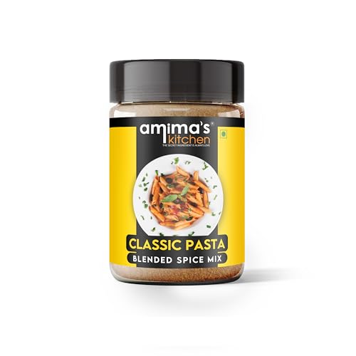 Amima's Kitchen Classic Pasta Jain Spice Mix (No Onion No Garlic) – 100 Grams | Blended Spice Mix | For Healthy and Delicious Cooking | No Synthetic Flavour & Color | Ready Masala Powder