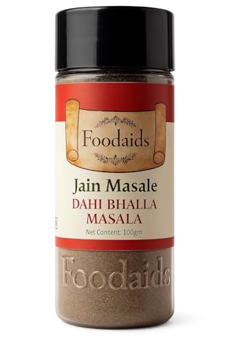 Foodaids Dahi Bhalla Masala- 100gm | Rajkachori | Dahi Vada | Chaat Papdi. No onion No garlic