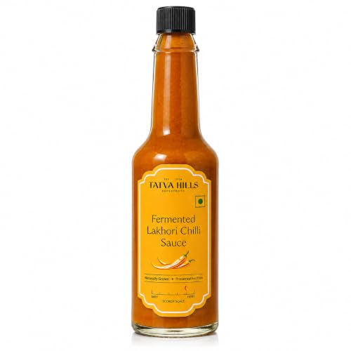 TatvaHills Superfoods Fermented Lakhori Chilli Sauce | Hot & Spicy | Himalayan Aged Chillies | No Preservatives | Perfect for Noodles, Momos, Pizza & Dips | 60g