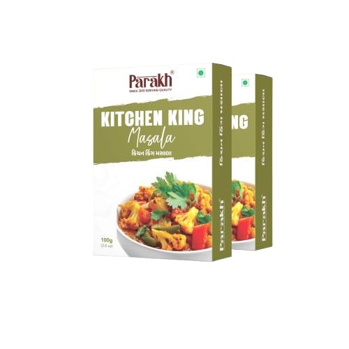 PARAKH Kitchen King Masala | Premium Indian Spice Blend | No Onion No Garlic Masala | Rich, Aromatic & Flavorful | 100 g (PACK OF 2)