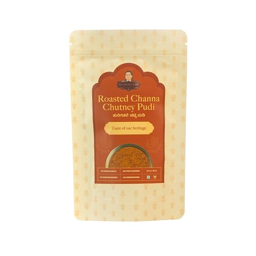 Raamarasam Roasted Channa Chutney Pudi | Traditional South Indian Masala | No Onion & Garlic | No Artificial Colors | No Preservatives | 200g