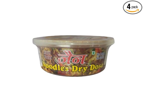 Dry Dosa Khakra | Crunchy Dry Dosa Khakra, Healthy Ready to Eat | Gluten Free Instant Snacks | Khakhra | Healthy Snack | Source of Protein | No Preservatives (Pack of 4) 4x100gm (Pack of 4, Noodles)