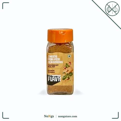 truFLAVR Cheese Peri Peri Seasoning (Jain) | Cheesy & Spicy Tangy Blend of Herbs & Spices | Perfect for Fries, Snacks, Pasta & Marinades | No Onion No Garlic | 50g
