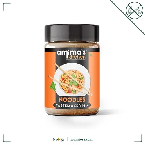 Amima's Kitchen Noodles Tastemaker Jain Spice Mix (No Onion No Garlic) – 100 Grams | Blended Spice Mix | For Healthy and Delicious Cooking | No Synthetic Flavour & Color | Ready Masala Powder