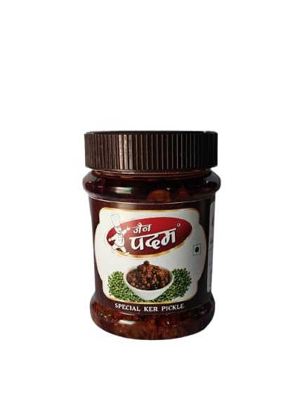 JAIN PADAM Special Ker/Tenti Pickle Homemade Fresh Ker/Teinti Ka Aachar Healthy Ker Pickle | Traditional Home Made Achaar - 250g