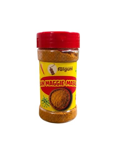 Falguni Gruh Udhyog (FGU) Jain Maggie Masala 100G | No Onion No Garlic Seasoning Blend | Tangy & Spicy Taste for Noodles, Pasta & Snacks | Indian Style Masala for Street Food Recipes