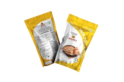 Amar Juice Centre Jain Pav Bhaji | Ready to Eat | No Onion No Garlic | Instant Mix (Pack of 2, 50g Each)