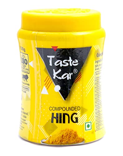 TasteKar Compounded Asafoetida Powder Jar - 100 Gm Natural Strong Hing
