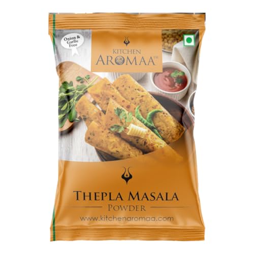 Kitchen Aromaa Thepla Masala Powder for Tasty Masala Thepla Gujarati Snacks, No Onion - No Garlic, Jain Special Masala, 100 gm (Pack of 1)
