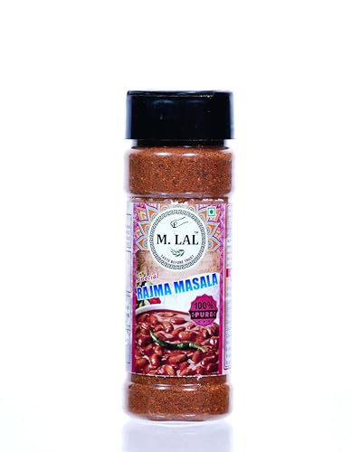 M. LAL Rajma Masala Spice Mix (No Onion No Garlic)) | For Healthy and Delicious Cooking | No Synthetic Flavour & Color | Ready to Cook Masala Powder 50 Gram (Pack of 5)