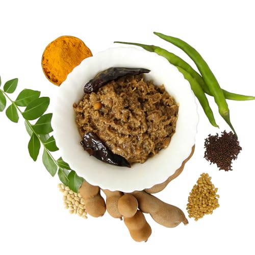 Sitara Foods Jain Green Tamarind Pickle Without Garlic Chinthakaya Thokku Aachar Home Made 500 Grams Pack