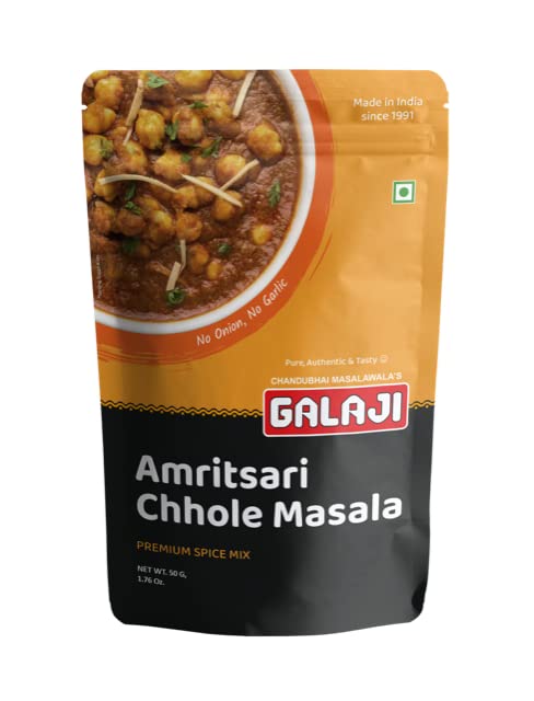 Galaji Amritsari Chole Masala || No Onion, No Garlic ||Chana Masalas Indian Spices ||Ready to Cook ||50 Grams