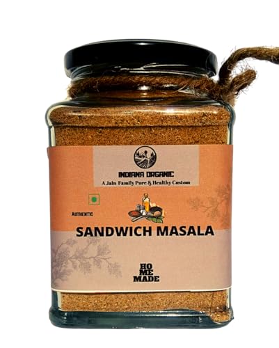 Indiana Organic Sandwich Masala Powder - 150 Gram, Freshly Ground Packed on Order | No Onion & Garlic.