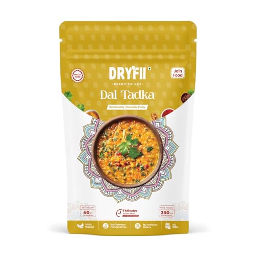 Dryfii Ready-to-Eat Instant Dal Tadka | Pure Veg | Freeze Dried | Suitable for Jain | Rehydrated Weight 250 g