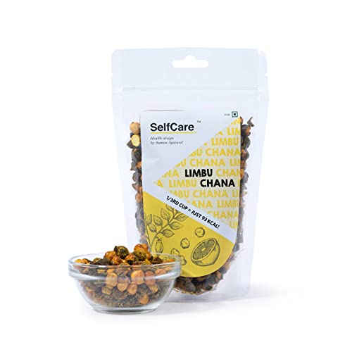 SelfCare By Suman Agarwal Limbu Chana Pack of 1 200g | Roasted - No Added Sugar - Gluten Free | Snacks - Namkeen - Grocery | Spicy Crunchy & Chatpata - Tae time Snakcing | Jain & Travel Friendly