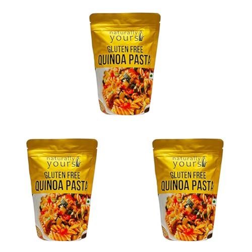 Naturally Yours Gluten Free Quinoa Pasta | 40% Quinoa | No Maida, No Onion No Garlic, Jain Friendly, Vegan, Preservative Free | High Protein & Antioxidants | Non-Sticky | 200g Pack of 9