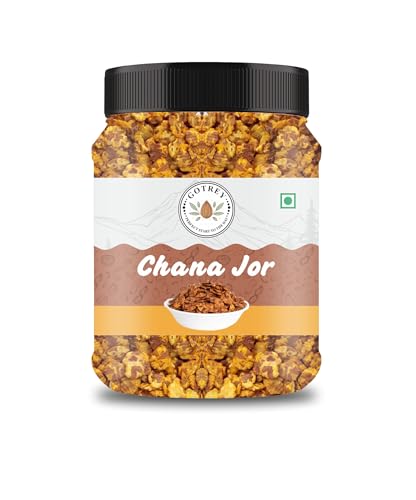 Roasted Chana Jor Garam Healthy Snack for Kids & Adults | Crispy Channa Namkeen, High Protein, Gluten Free | Vegan Jain Snack with Sea Salt & Hing | 300gm