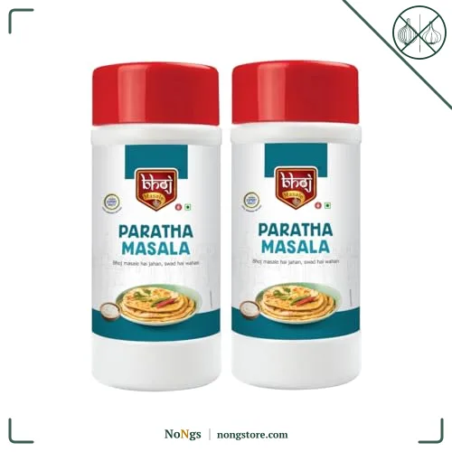 Bhoj Masale Paratha Masala Net 450GM Each (Pack Of 2) | Premium Artisanal Jain Spices with Rich & Strong Flavour | Ready to Use | No added colours | No Onion and No Garlic (Jain Friendly)