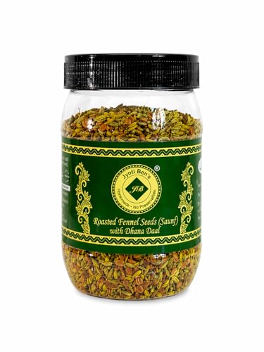 Jyoti Ben's Mukhwas - Roasted Fennel Seeds (Saunf) With Dhana Daal, 1 Count - 200 Gm
