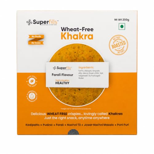 Superfills Farali Khakhra 200g - Vrat Upvas Fasting Khakra Snack