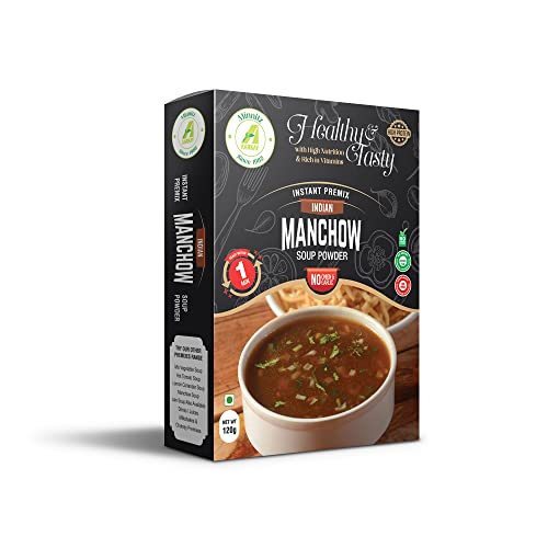 Minnitz Fresh and Delicious Veg Manchow Soup | Instant Mix | No Garlic and Onion |No Added Preservatives | No Chemical | Manchow Veg Soup Mix 240g(24 Servings)