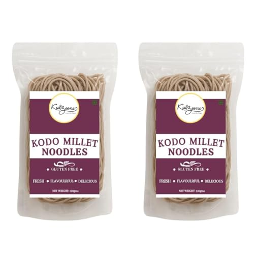 Millet Me by Kuizeens Gluten-Free Kodo Noodles - 110g (Pack of 2) | Protein & Fiber-Rich | Easy-to-Make | Rich in Nutrients | No MSG | No Preservatives | Low Glycemic | Vegan & Wholesome | Easy to Digest Healthy Noodles | Jain | No Onion & Garlic | Ready in Minutes