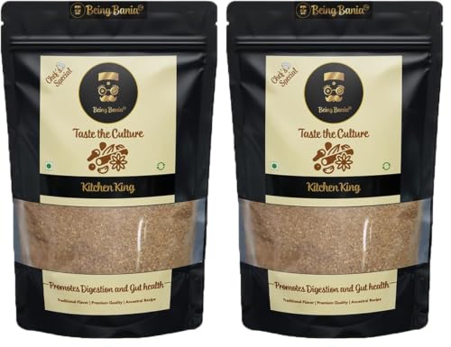 Being Bania Kitchen King Chef Special, 500 Gms | Kitchen Masala Powder |100% Natural Ingredients | No Added Preservatives | All in 1 Vegetable Masala | Exotic Indian Spices | No onion, no garlic |