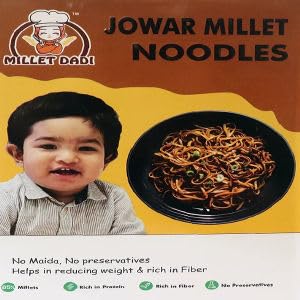 Jowar Millet Noodles | High in Fiber, Protein, Vitamins and Minerals | No Maida, No Atta | Healthy and Non Fried Noodles | 175 gm