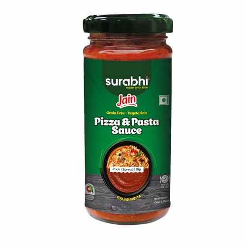 Surabhi Jain Pizza Pasta Sauce 250g Glass Bottle | Pack of 1 | No Onion No Garlic