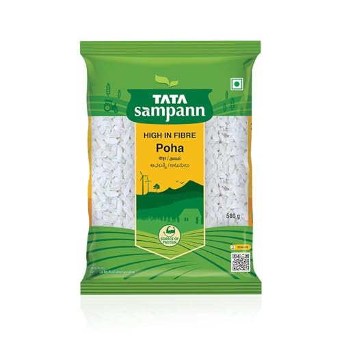 Tata Sampann, High in Fibre Poha, 500g