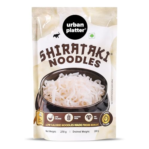 Urban Platter Shirataki Konjac Noodles, 270g (Fat-Free, Gluten-Free, Low Carb, Ready to Use)