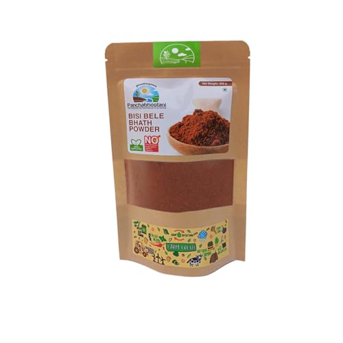 Panchabhootani Bisi Bele Bath Powder 200g| Authentic Flavours From South India, Goodness Of Wholesome Spices & Lentil, All Natural Ingredients, Roast Blend & Grounded, No Added Color & Preservatives