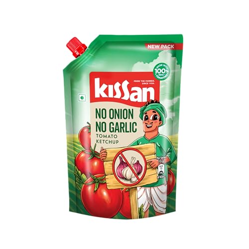 Kissan No-Onion No-Garlic Tomato Sauce, 850g / 900g / 950g (Weight May Vary)