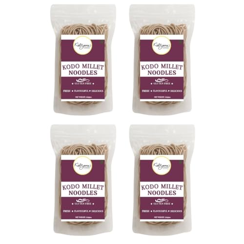 Millet Me by Kuizeens Gluten-Free Kodo Noodles - 110g (Pack of 4) | Protein & Fiber-Rich | Easy-to-Make | Rich in Nutrients | No MSG | No Preservatives | Low Glycemic | Vegan & Wholesome | Easy to Digest Healthy Noodles | Jain | No Onion & Garlic | Ready in Minutes