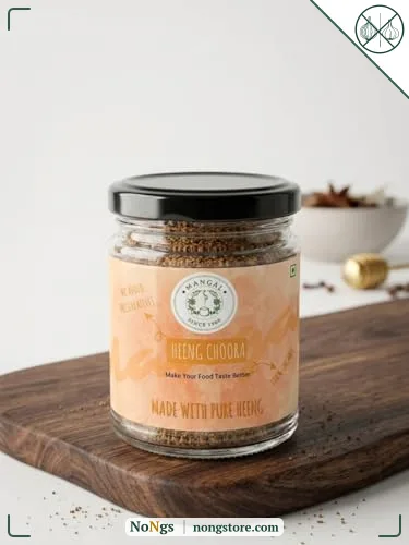 MANGAL Hathras Hing ( हींग ) Pure and Natural Hing Chura (100 grm) for Daily Use - No Garlic, No Onion | 100% Healthy & Aromatic Compounded Asafoetida Heeng